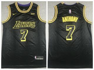  Nike Los Angeles Lakers 7 Carmelo Anthony Basketball Jersey Black