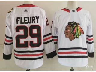 Adidas Chicago Blackhawks 29 Marc-Andre Fleury Ice Hockey Jersey White