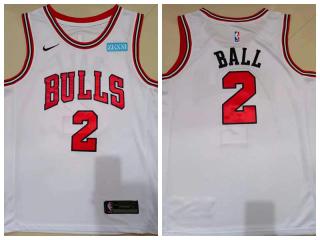 Nike Chicago Bulls 2 Lonzo Ball Basketball Jersey White