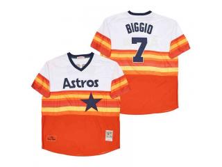 Houston Astros 7 Craig Biggio Baseball Jersey Rainbow Retro