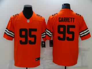 Cleveland Browns 95 Myles Garrett Football Jersey Legend Orange