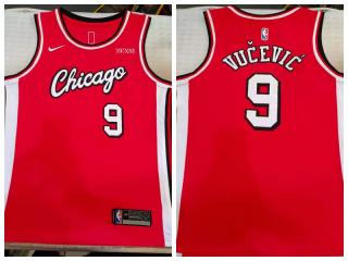 Nike Chicago Bulls 9 Nikola Vučević Basketball Jersey Red