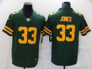 Green Bay Packers 33 Aaron Jones Football Jersey Legendary Green