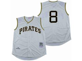 Pittsburgh Pirates 8 Willie Stargell Baseball Jersey BeIge sleeveless Retro