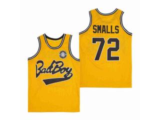 Bad Boy Movie 72 BIGGIE SMALLS BASKETBALL Jersey Yellow