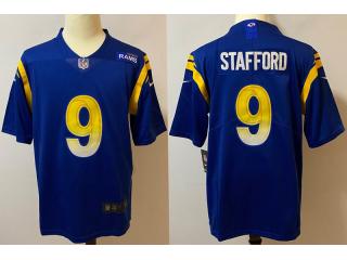 St. Louis Rams 9 Matthew Stafford Football Jersey Legendary Blue