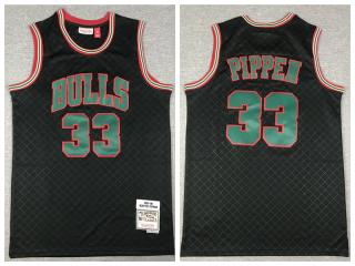 Chicago Bulls 33 Scottie Pippen Basketball Jersey Black