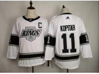 Adidas Los Angeles Kings 11 Anze Kopitar Ice Hockey Jersey White