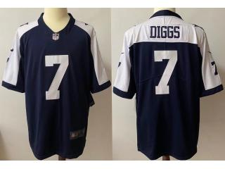 Dallas Cowboys 7 Trevon Diggs Football Jersey Navy Blue