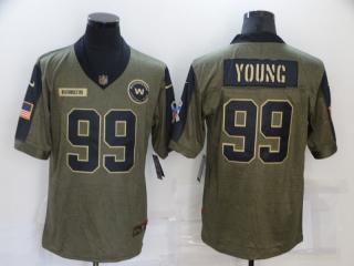 Washington Redskins 99 Chase Young Football Jersey New salute