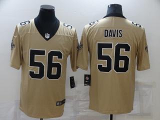 New Orleans Saints 56 DeMario Davis Football Jersey Legend Beige