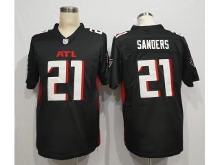Atlanta Falcons 21 Deion Sanders Football Jersey Legend Black