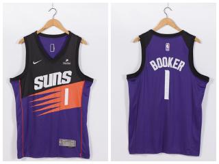 Nike Feinikesi suns 1 Devin Booker Basketball Jersey purple