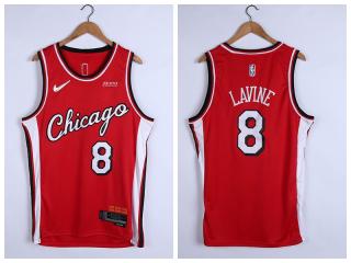 Nike Chicago Bulls 8 Zach LaVine Basketball Jersey Red