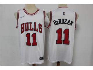 Nike Chicago Bulls 11 DeMar DeRozan Basketball Jersey White 75th Anniversary Edition