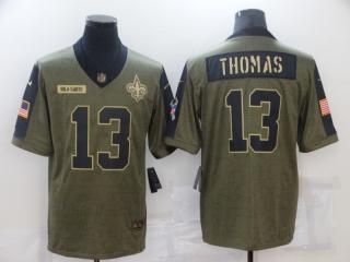 New Orleans Saints 13 Michael Thomas Football Jersey New salute