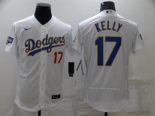 Nike Los Angeles Dodgers 17 Joe Kelly Flexbase Baseball Jersey White