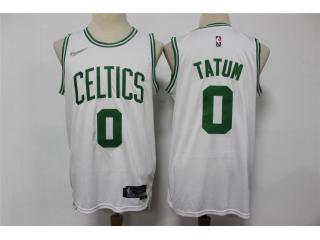 Nike Boston Celtics 0 Jayson Tatum Basketball Jersey White 75th Anniversary Edition