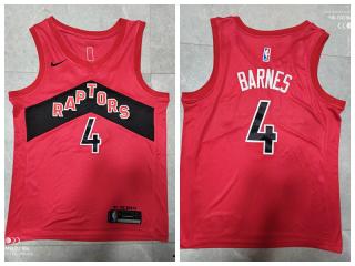 Nike Toronto Raptors 4 Scottie Barnes Basketball Jersey Red