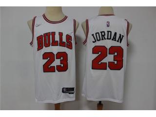 Nike Chicago Bulls 23 Michael Jordan Basketball Jersey White 75th Anniversary Edition