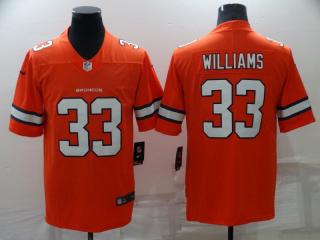 Denver Broncos 33 Javonte Williams Football Jersey Limited Orange