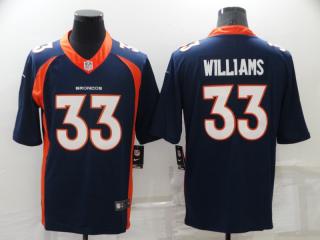 Denver Broncos 33 Javonte Williams Football Jersey Limited Navy Blue