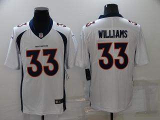 Denver Broncos 33 Javonte Williams Football Jersey Limited White