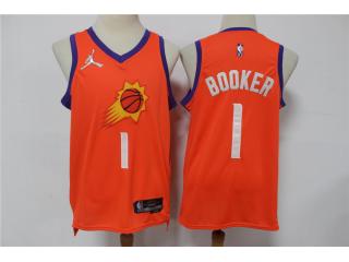 Nike Feinikesi suns 1 Devin Booker Basketball Jersey Orange 75th Anniversary Edition