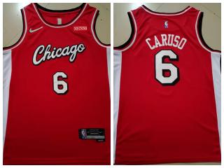 Nike Chicago Bulls 6 Alex Caruso Basketball Jersey Red 75th Anniversary Edition