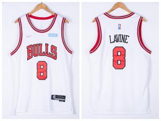 Nike Chicago Bulls 8 Zach LaVine Basketball Jersey White 75th Anniversary Edition