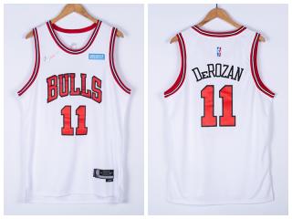 Nike Chicago Bulls 11 DeMar DeRozan Basketball Jersey White 75th Anniversary Edition