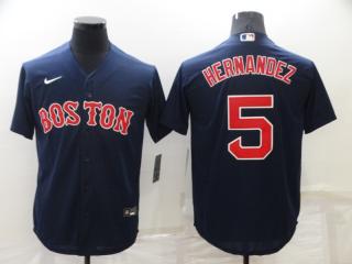 Nike Boston Red Sox 5 Enrique Hernandez Baseball Jersey Navy Blue