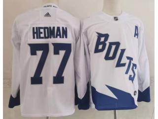 Adidas Tampa Bay Lightning 77 Victor Hedman Ice Hockey Jersey White