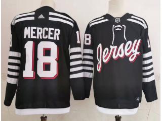 Adidas New Jersey Devils 18 Dawson Mercer Ice Hockey Jersey Black