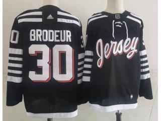 Adidas New Jersey Devils 30 Martin Brodeur Ice Hockey Jersey Black
