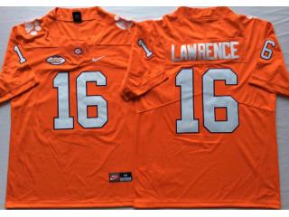 New Clemson Tigers 16 Trevor Lawrence Limited College Football Jersey Orange
