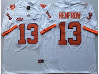 New Clemson Tigers 13 Hunter Renfrow Limited College Football Jersey White