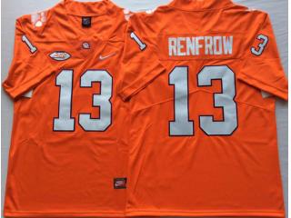 New Clemson Tigers 13 Hunter Renfrow Limited College Football Jersey Orange