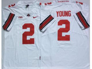 Ohio State 2 Chase Young College Football Jersey Limited White