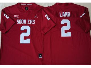 Oklahoma Sooners Jordan 2 CeeDee Lamb College Football Limited Jersey Red