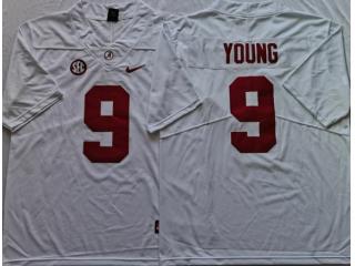 Alabama Crimson Tide 9 Bryce Young Limited College Football Jersey White