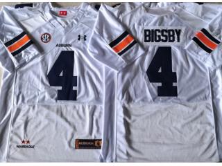 Auburn Tigers 4 Tank Bigsby College Football Throwback Jersey White