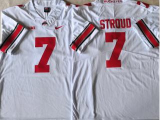Ohio State 7 C.J. Stroud College Football Jersey Limited White