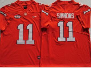 Clemson Tigers 11 Isaiah Simmons College Football Jersey orange