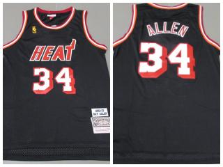 Miami Heat 34 Ray Allen Basketball Jersey Black Retro