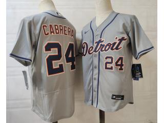 Nike Detroit Tigers 24 Miguel Cabrera Baseball Jersey Gray