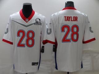 All star Indianapolis Colts 28 Jonathan Taylor Football Jersey Legend White
