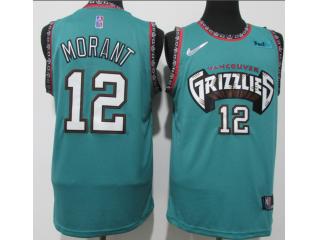 Nike Memphis Grizzlies 12 Ja Morant Basketball Jersey Green 75th Anniversary Edition
