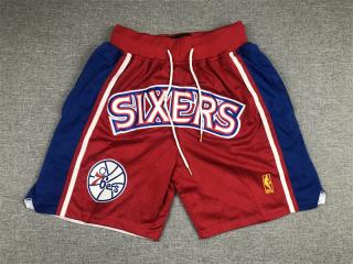 Philadelphia 76ers pocket pants Red Retro