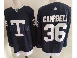 Adidas Toronto Maple Leafs 36 Jack Campbell Ice Hockey Jersey Black
